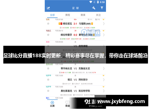 足球比分直播188实时更新，精彩赛事尽在掌握，带你走在球场前沿